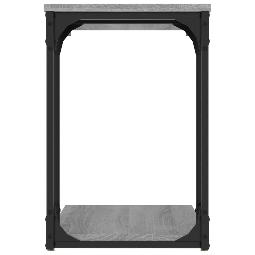 Bijzettafel 50x35x52 cm bewerkt hout grijs sonoma eikenkleur MeubelReus