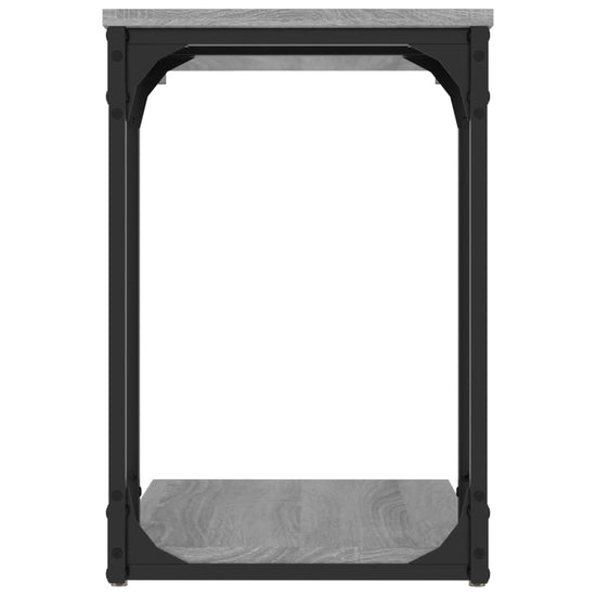 Bijzettafel 50x35x52 cm bewerkt hout grijs sonoma eikenkleur MeubelReus