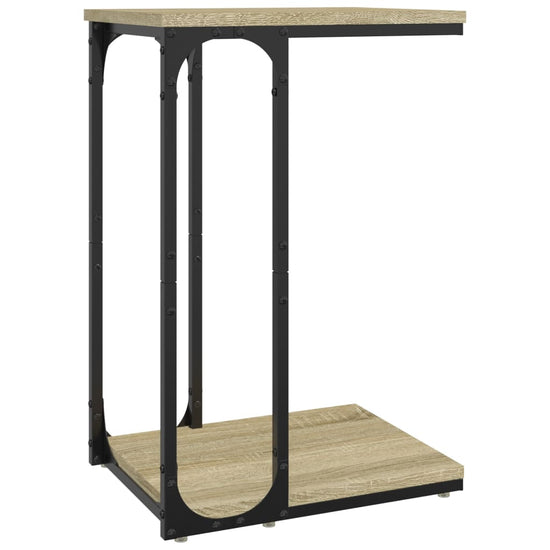 Bijzettafel 40x30x60 cm bewerkt hout sonoma eikenkleurig MeubelReus