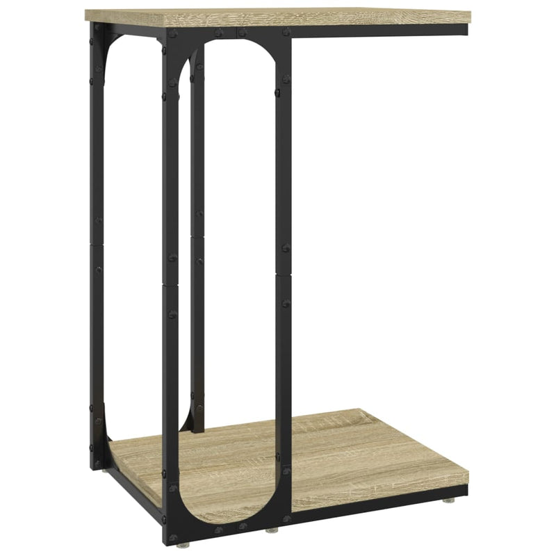 Bijzettafel 40x30x60 cm bewerkt hout sonoma eikenkleurig MeubelReus