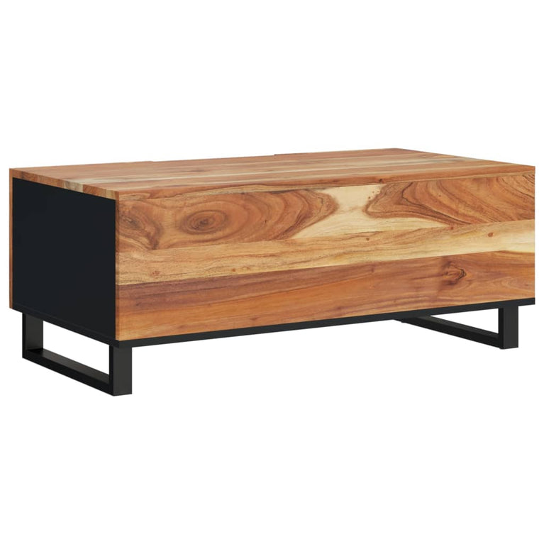 Salontafel 100x54x40 cm massief acaciahout en bewerkt hout MeubelReus
