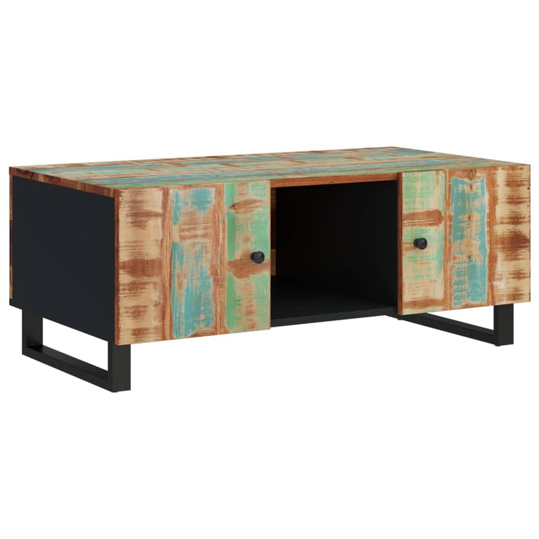 Salontafel 100x54x40 cm massief gerecycled hout en bewerkt hout
