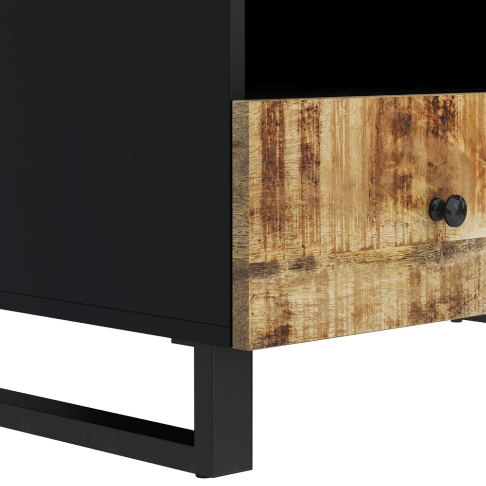 Salontafel 80x54x40 cm massief mangohout en bewerkt hout MeubelReus