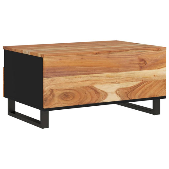 Salontafel 80x54x40 cm massief acaciahout en bewerkt hout MeubelReus