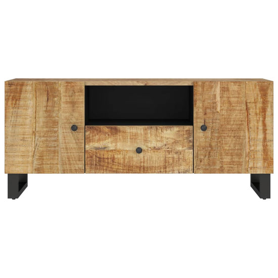 Tv-meubel 105x33,5x46 cm massief mangohout en bewerkt hout MeubelReus