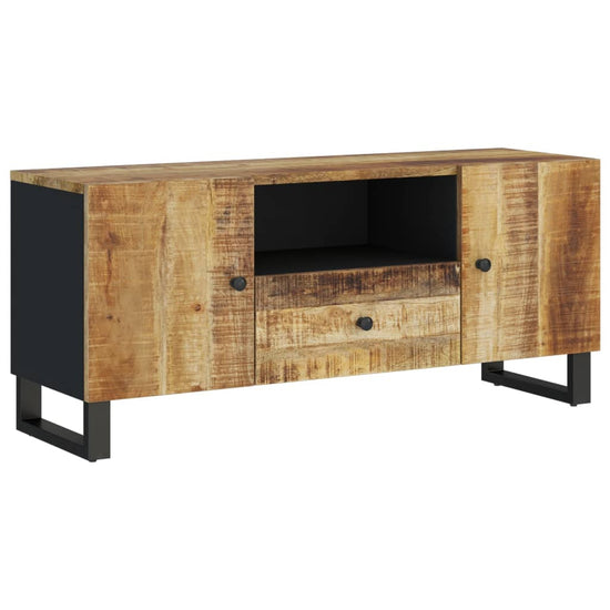 Tv-meubel 105x33,5x46 cm massief mangohout en bewerkt hout MeubelReus