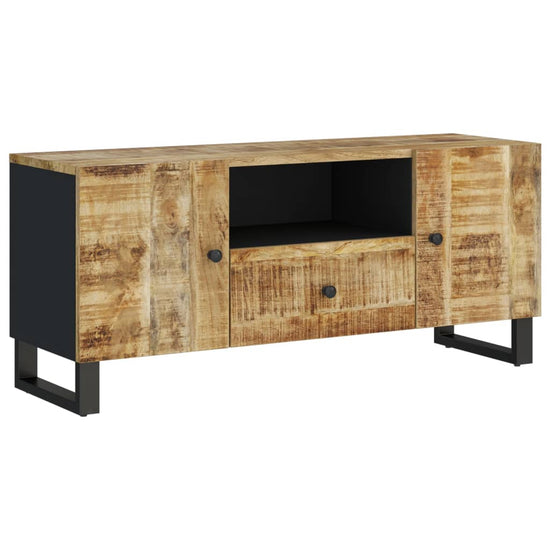 Tv-meubel 105x33,5x46 cm massief mangohout en bewerkt hout MeubelReus