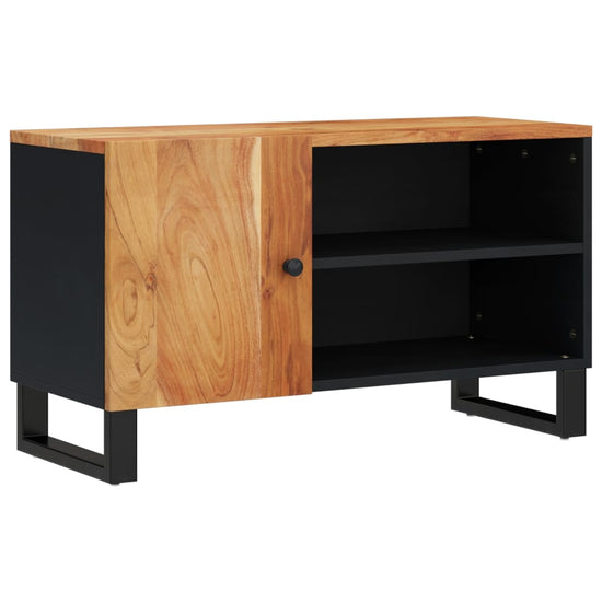 Tv-meubel 80x33x46 cm massief acaciahout en bewerkt hout MeubelReus