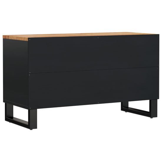 Tv-meubel 80x33x46 cm massief acaciahout en bewerkt hout MeubelReus