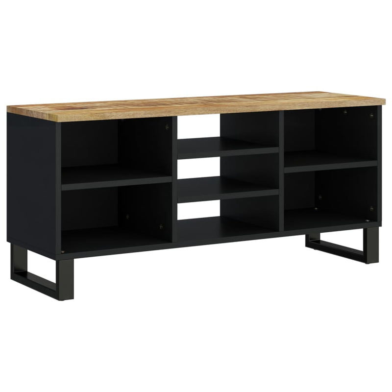 Tv-meubel 100x33x46 cm massief mangohout en bewerkt hout MeubelReus