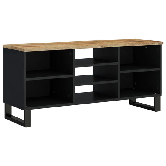 Tv-meubel 100x33x46 cm massief mangohout en bewerkt hout MeubelReus