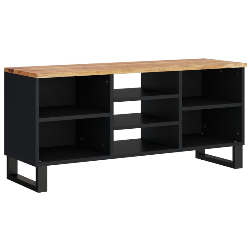 Tv-meubel 100x33x46 cm massief acaciahout en bewerkt hout MeubelReus
