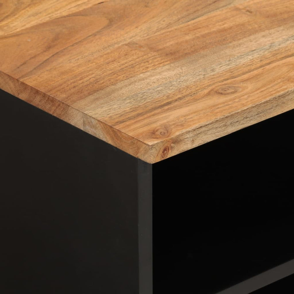 Tv-meubel 100x33x46 cm massief acaciahout en bewerkt hout MeubelReus