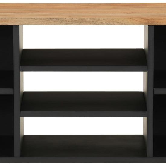 Tv-meubel 100x33x46 cm massief acaciahout en bewerkt hout MeubelReus