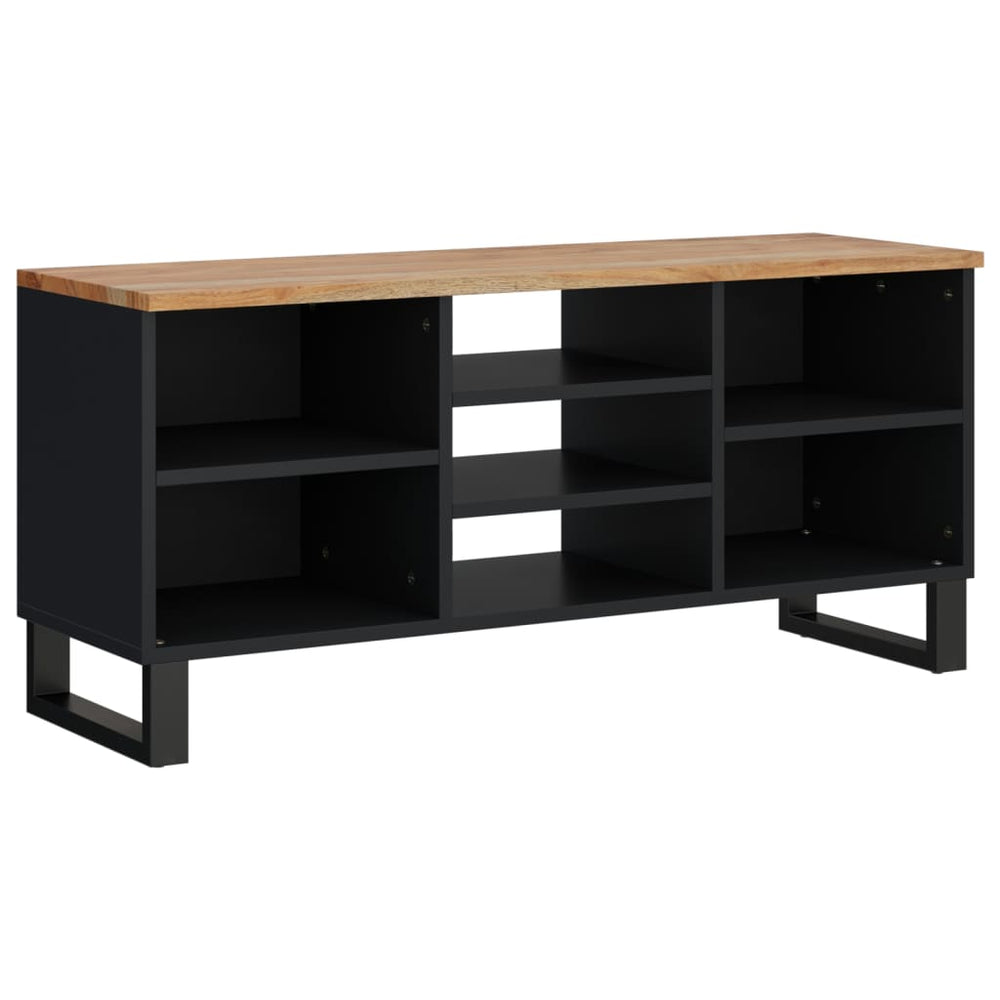 Tv-meubel 100x33x46 cm massief acaciahout en bewerkt hout MeubelReus