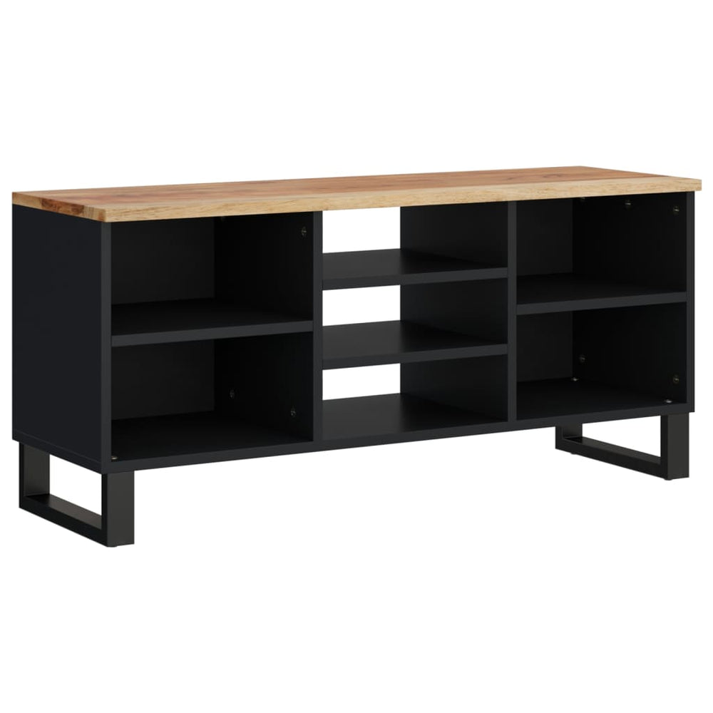 Tv-meubel 100x33x46 cm massief acaciahout en bewerkt hout MeubelReus