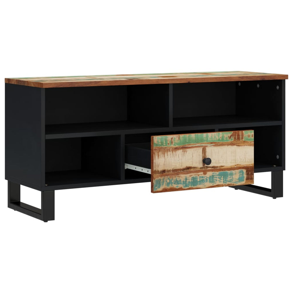 Tv-meubel 100x33x46 cm massief hout gerecycled en bewerkt hout MeubelReus