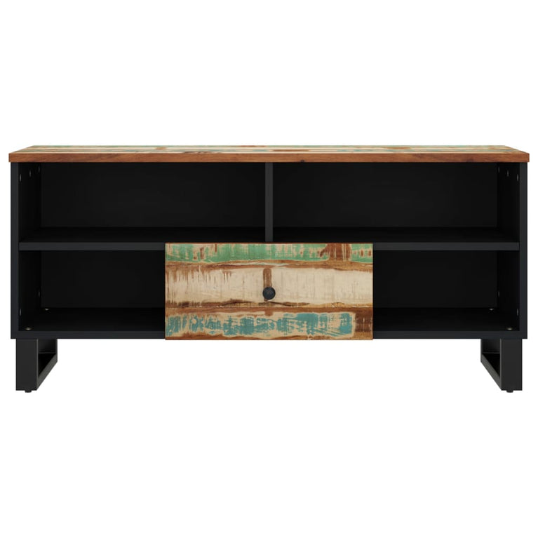 Tv-meubel 100x33x46 cm massief hout gerecycled en bewerkt hout MeubelReus