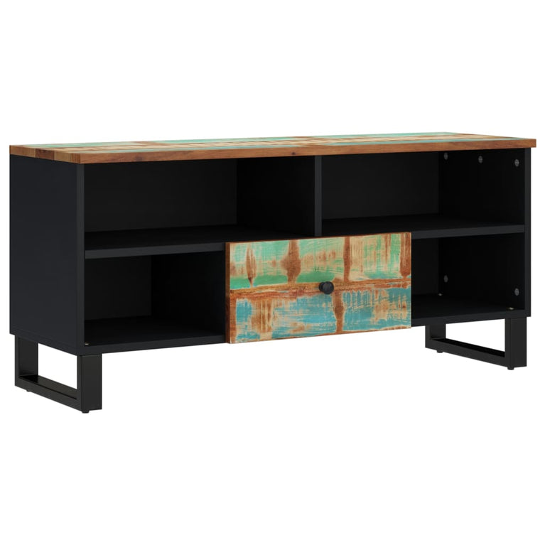Tv-meubel 100x33x46 cm massief hout gerecycled en bewerkt hout MeubelReus