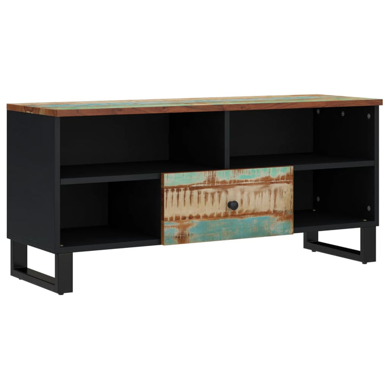 Tv-meubel 100x33x46 cm massief hout gerecycled en bewerkt hout MeubelReus