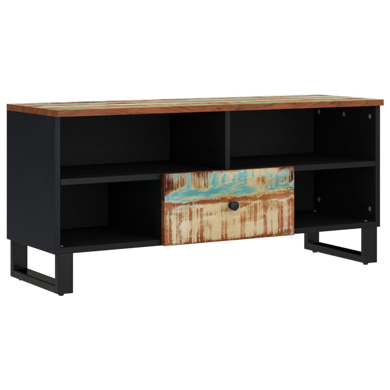 Tv-meubel 100x33x46 cm massief hout gerecycled en bewerkt hout MeubelReus