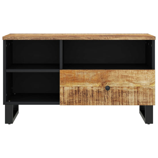 Tv-meubel 80x33x46 cm massief mangohout en bewerkt hout MeubelReus