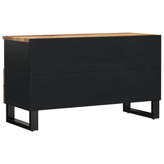 Tv-meubel 80x33x46 cm massief mangohout en bewerkt hout MeubelReus