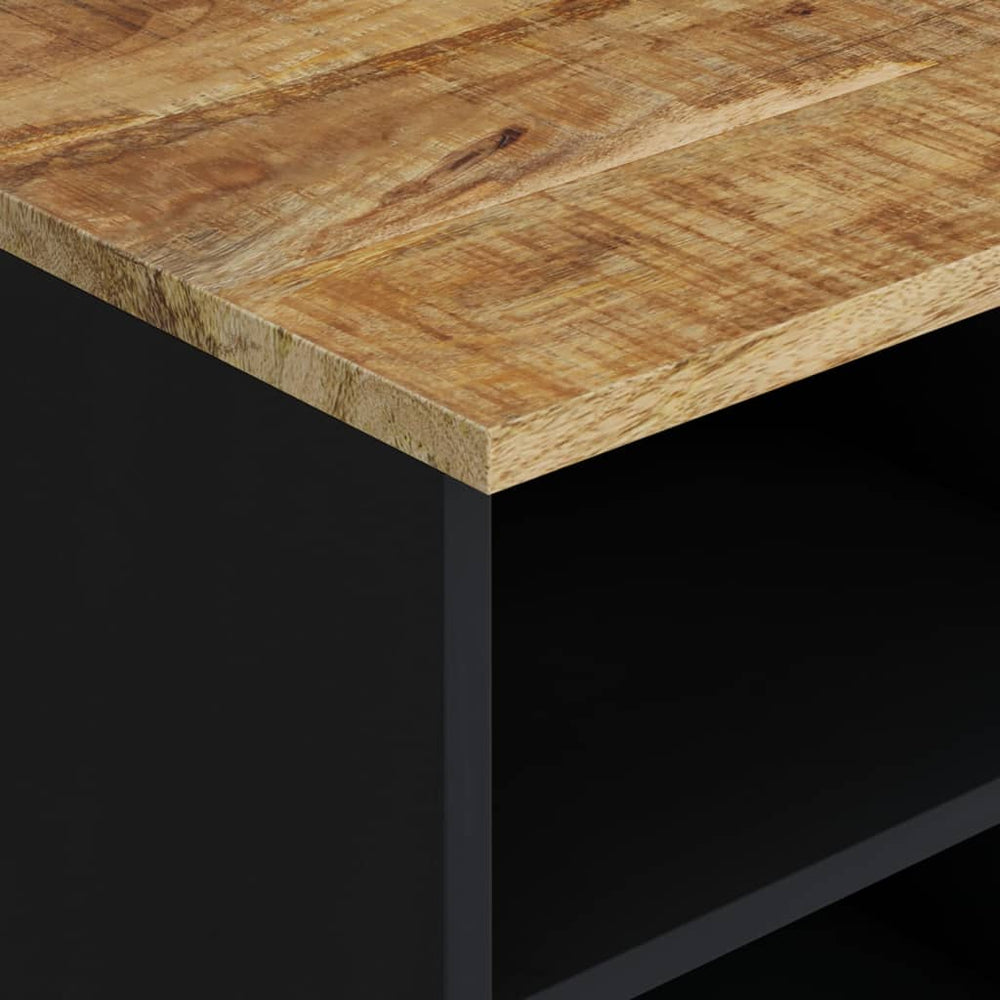 Tv-meubel 80x33x46 cm massief mangohout en bewerkt hout MeubelReus
