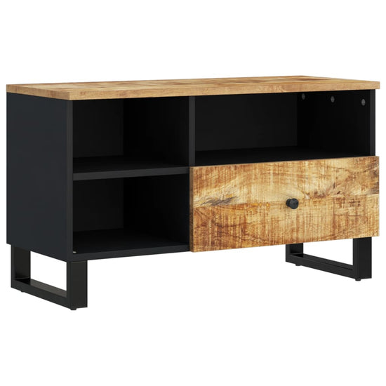 Tv-meubel 80x33x46 cm massief mangohout en bewerkt hout MeubelReus