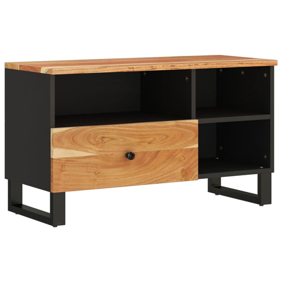 Tv-meubel 80x33x46 cm massief acaciahout en bewerkt hout MeubelReus