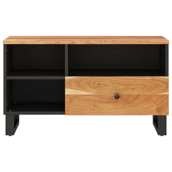 Tv-meubel 80x33x46 cm massief acaciahout en bewerkt hout MeubelReus
