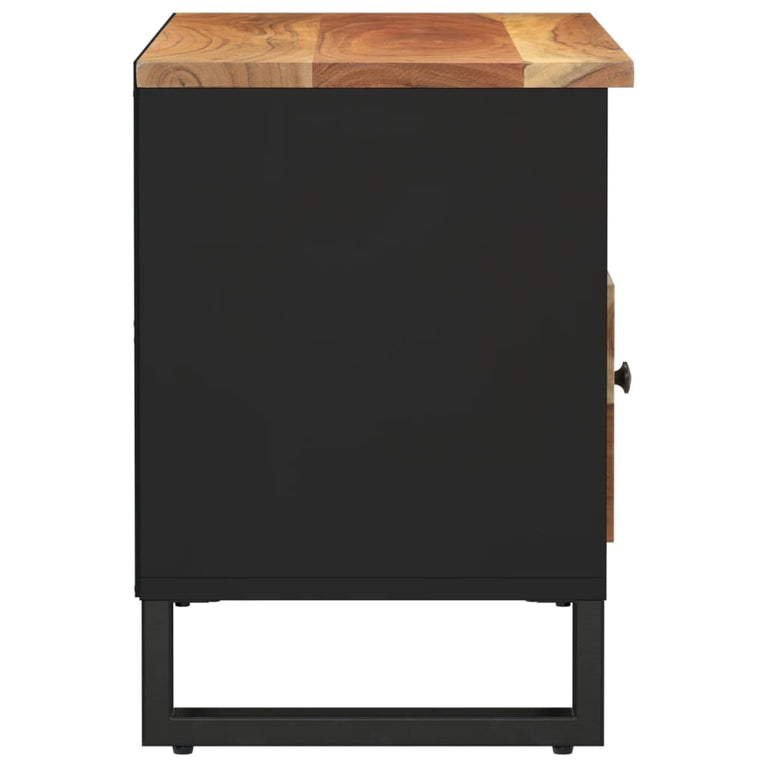 Tv-meubel 80x33x46 cm massief acaciahout en bewerkt hout MeubelReus