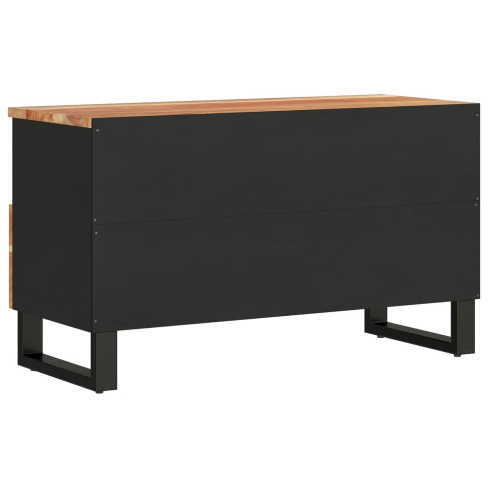 Tv-meubel 80x33x46 cm massief acaciahout en bewerkt hout MeubelReus