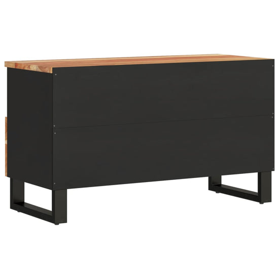 Tv-meubel 80x33x46 cm massief acaciahout en bewerkt hout MeubelReus