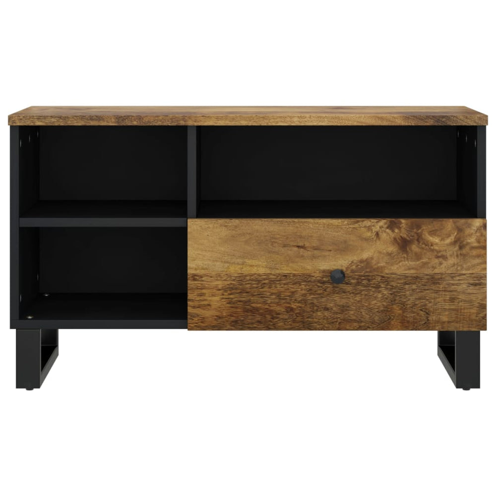 Tv-meubel 80x33x46 cm massief mangohout en bewerkt hout MeubelReus