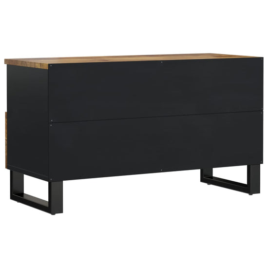 Tv-meubel 80x33x46 cm massief mangohout en bewerkt hout MeubelReus