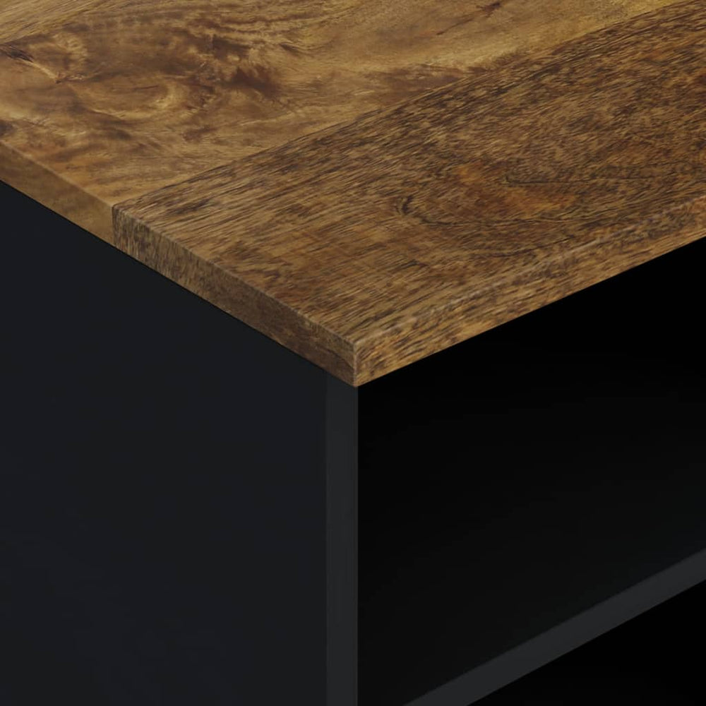 Tv-meubel 80x33x46 cm massief mangohout en bewerkt hout MeubelReus