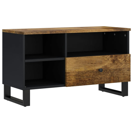 Tv-meubel 80x33x46 cm massief mangohout en bewerkt hout MeubelReus