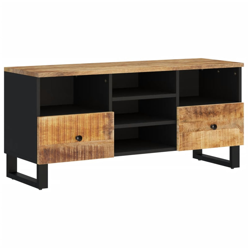 Tv-meubel 100x33x46 cm massief mangohout en bewerkt hout MeubelReus