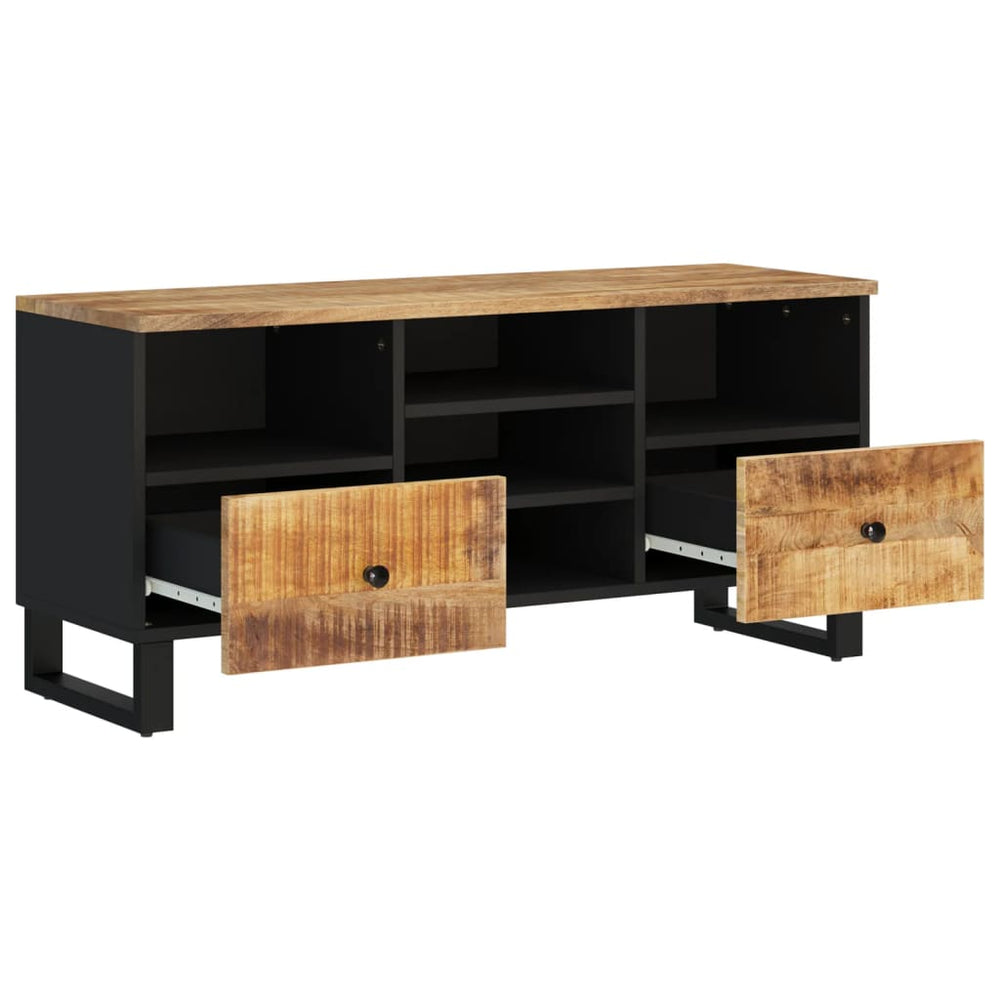 Tv-meubel 100x33x46 cm massief mangohout en bewerkt hout MeubelReus