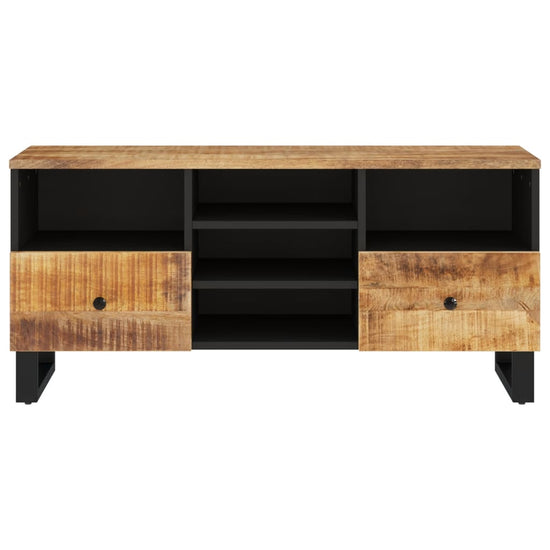 Tv-meubel 100x33x46 cm massief mangohout en bewerkt hout MeubelReus