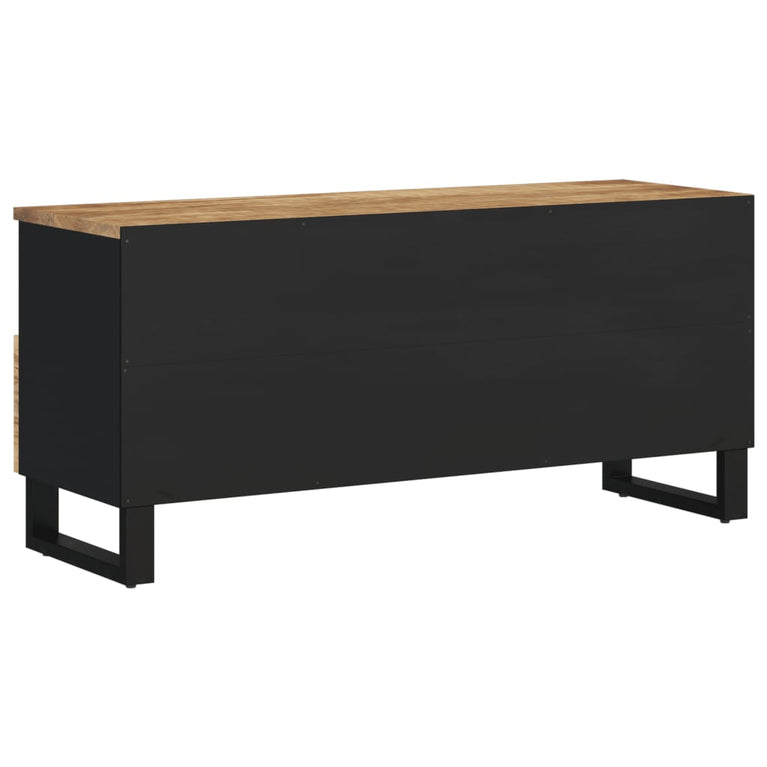 Tv-meubel 100x33x46 cm massief mangohout en bewerkt hout MeubelReus
