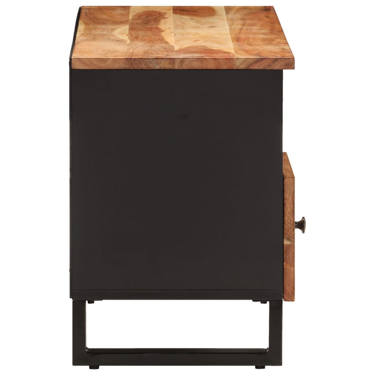 Tv-meubel 100x33x46 cm massief acaciahout en bewerkt hout MeubelReus
