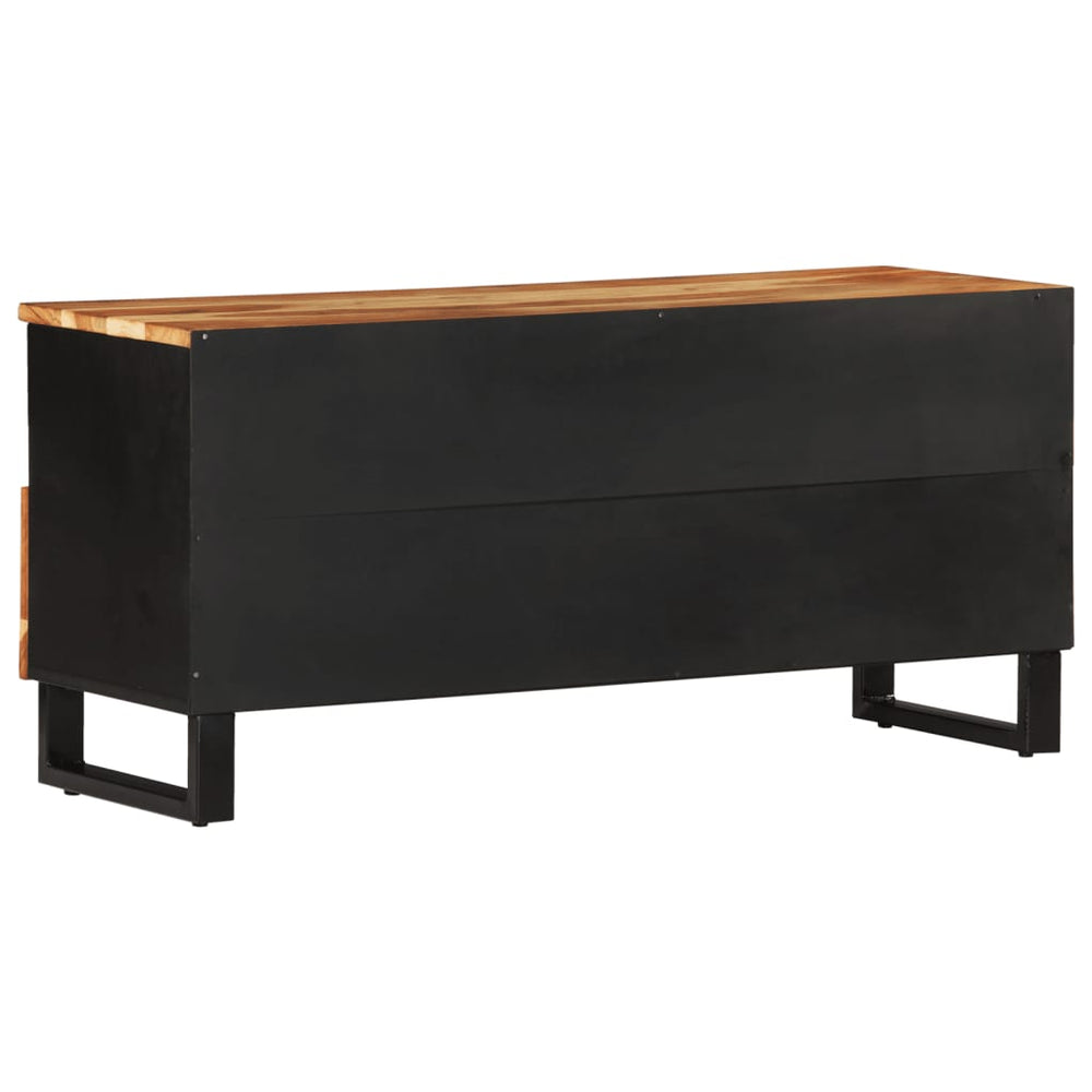 Tv-meubel 100x33x46 cm massief acaciahout en bewerkt hout MeubelReus