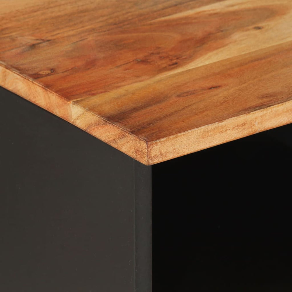 Tv-meubel 100x33x46 cm massief acaciahout en bewerkt hout MeubelReus