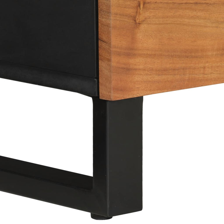 Tv-meubel 100x33x46 cm massief acaciahout en bewerkt hout MeubelReus