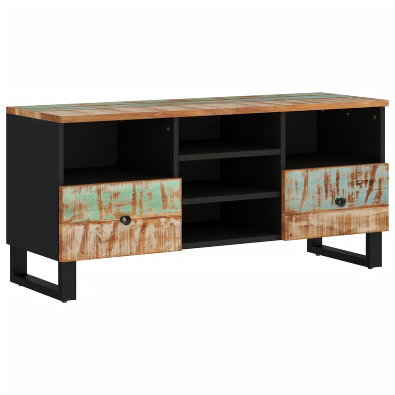 Tv-meubel 100x33x46 cm massief hout gerecycled en bewerkt hout MeubelReus