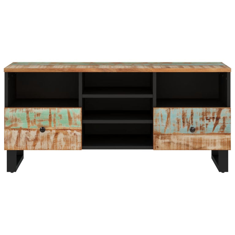 Tv-meubel 100x33x46 cm massief hout gerecycled en bewerkt hout MeubelReus