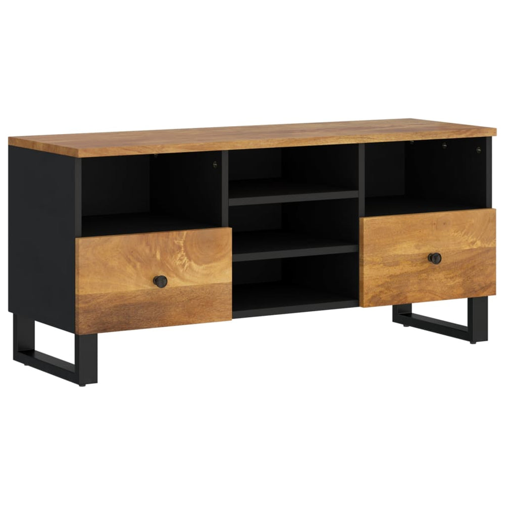 Tv-meubel 100x33x46 cm massief mangohout en bewerkt hout MeubelReus