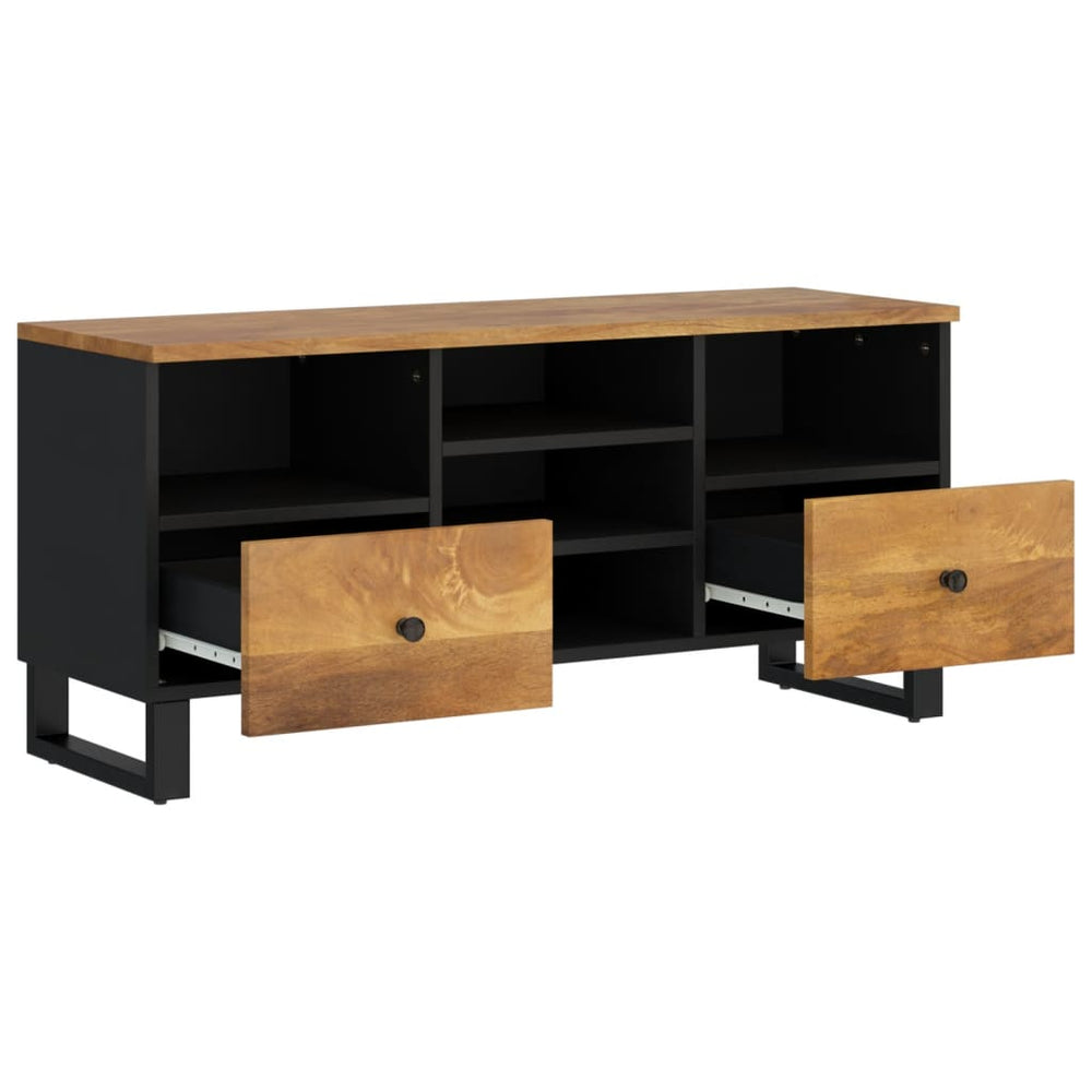 Tv-meubel 100x33x46 cm massief mangohout en bewerkt hout MeubelReus